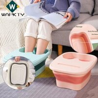 Wapkty Xô ngâm chân gấp, Xô tắm chân có thể gập lại bằng Massage, Giỏ đựng đồ giặt Chậu rửa chân di động Rửa chân