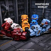 Warhammer 40K Cờ vua chiến đấu Space Marine 40K Vanguard trò chơi xe máy, khối xây dựng lắp ráp bên thứ ba, đồ chơi mô hình nhỏ