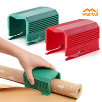 Warkul 1 / 2 Cái Giáng Sinh Gói Giấy Tông Đơ Cắt Dụng Cụ Nhiều Màu Thiết Thực Hai Lưỡi Thiết Kế Gói Giấy Tông Đơ Quà Tặng Đóng Gói Vật Dụng