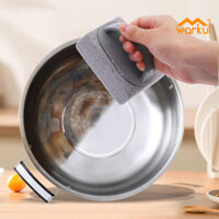 Warkul 3 / 6 Chiếc Gạch Làm Sạch Hồ Bơi Cầm Tay Khối Làm Sạch Bếp Đá Có Tay Cầm Bơi Pumice Ovenware Đá Chà Rỉ Sét Vôi Canxi Tẩy Vết Bẩn