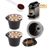 Warkul 3 Chiếc Cốc Lọc Cà Phê Có Thể Tái Sử Dụng Bằng Thép Không Gỉ Có Thể Đổ Lại Cho Nespresso