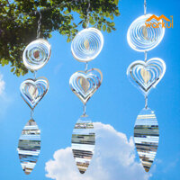 Warkul 3D Gió Spinner Chim Phản Quang Cao Trong Nhà Ngoài Trời Sân Vườn Trang Trại Treo Kim Loại Chuông Gió Chim Trang Trí Mặt Dây Chuyền