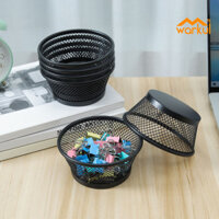 Warkul 4 Để Bàn Kẹp Giấy Tổ Chức Hộp Bảo Quản Dung Tích Lớn Miệng Rộng Thiết Kế Máy Tính Để Bàn Tròn Kẹp Giấy Đựng Đồ Dùng Văn Phòng