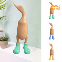 Warkul Giày Đi Mưa Vịt Bằng Gỗ Trang Trí Dễ Thương Và Thân Thiện Với Môi Trường Trang Trí Nhà Sáng Tạo Bắt Mắt Đa Năng Trang Trí