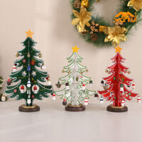 Warkul Gỗ 3D Cây Giáng Sinh Trang Trí DIY Handmade Treo Ông Già Noel Chuông Người Tuyết Gấu Có Thể Tháo Rời Để Bàn Trang Trí Tiệc Quà Giáng Tặng
