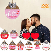 Warkul Gỗ Treo Dấu Hiệu Ngày Lễ Tình Nhân Mộc Mạc Dấu Hiệu Cửa Tình Yêu Theo Chủ Đề Trang Trí Tường Trước Hiên Nhà Ký Cho Cặp Đôi Quà Tặng Tân Gia