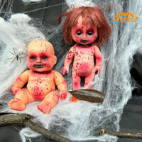 Warkul Halloween Zombie Bé Búp Bê Ma Búp Bê Ngôi Nhà Ma Ám Bé Khủng Bố Trang Trí Đồ Chơi Búp Bê Đáng Sợ Trang Trí Halloween Ma Ám Trang Trí
