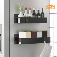 Warkul ic Giá Để Đồ Gia Vị Có Móc Cho Cửa Tủ Lạnh Mạnh Không Khoan Chống Trơn Trượt Chịu Lực Lớn Nhà Bếp Sắp Xếp Kệ