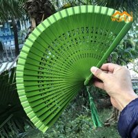 Warkul Quạt Gấp Di Động Khung Gỗ Quạt Tay Phong Cách Trung Quốc Trang Trí Nhảy Múa Quạt Tiệc Cưới Phụ Kiện Nữ Thanh Lịch