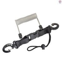 [Waroom] Cáp cuộn xoắn ốc Đèn pin máy ảnh chống thất lạc Dây xích an toàn để lặn Lặn lướt sóng chèo thuyền Kayak