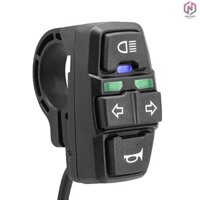 [Waroom] Công tắc xe đạp điện 3 trong 1 Đèn pha Công tắc còi báo rẽ Công tắc điều khiển BẬT / TẮT 36V / 48V Chống nước cho xe tay ga điện E-Bike Xe máy