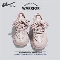 [Warrior] Giày bố đế bệt nữ Giày thể thao nhẹ nâng cao và đa năng