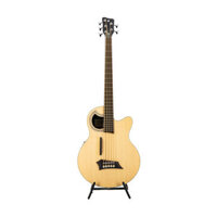 Warwick RockBass Alien Deluxe Hybrid Thinline 5-String Bass Guitar, Natural Transparent Satin