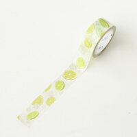 Washi tape cute Hoa quả miếng dán dễ thương trang trí sổ tay bullet journal nhật ký Lalunavn - A05 - S2 - Chanh lemon