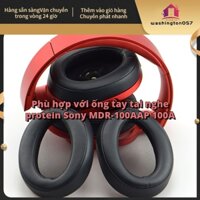 Washington057 1 Pair Portable Protein Earphone Headset Replacement Earpads Accessory for Sony MDR-100AAP 100A