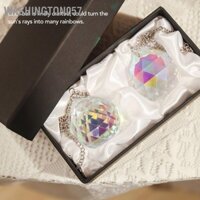 Washington057 2 Chiếc Quả Cầu Pha Lê Lăng Kính Mặt Dây Chuyền Suncatcher Cửa Sổ Rainow Máy ​​Làm Vật Trang Trí Có Treo Dễ Dàng