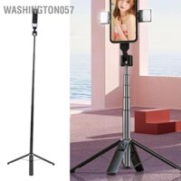 Washington057 Selfie Stick Tripod Bluetooth Remote with 2 Fill Light Live Streaming Stand 360° Rotatable