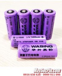 WASING Li-18500; Pin sạc 3.7v 18500 Wasing Li-18500 (1400mAh) (18mmx50mm) chính hãng