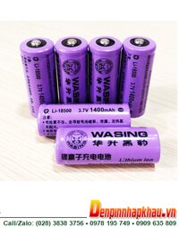 WASING Li-18500; Pin sạc 3.7v 18500 Wasing Li-18500 (1400mAh) (18mmx50mm) chính hãng