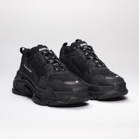[WATC20 giảm 20k]  Giày Sneaker Nam Nữ Balen Triple S đen (fullbox+freeship) Cam kết chính hãng