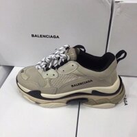 [WATC20 giảm 20k]  Giày Sneaker Balen Triple S xám bạc (fullbox+freeship) Cam kết chính hãng