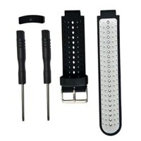 Watch Band Strap For  Forerunner 220 230 235 620 - Black  White