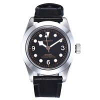 Watch Men-Analogue Automatic Mechanical Watch with Leather Strap,Miyota 8215 Movement