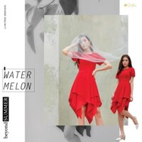 WATORMELON -VÁY LIỀN ĐỎ VẠT XÒE 2 TẦNG (BALA DESIGN)