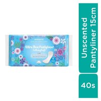Watsons Băng Vệ Sinh Hằng Ngày Watsons Ultra Thin Pantyliner Unscented Cottony Soft Không Hương 15cm 40miếng