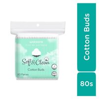 Watsons Bông Tăm Watsons Love My Softness Soft & Clean Cotton Buds 80 Cây