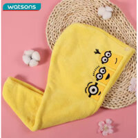 Watsons watsons Minions Series Mũ sấy tóc tắm hấp thụ nước nhanh