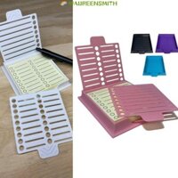 Waureensmith Miếng Dán Đế, Hộp Đựng Giấy Dán Giấy Dán Ghi Chú Stencil, Dòng Vẽ Bản Mẫu Giấy Dán Giấy Ghi Chú Dụng Cụ Bảo Quản Giấy Ghi Chú Giấy Ghi Nhớ Người Tổ Chức Văn Phòng Tại Nhà