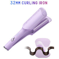 ✨Waver uốn tóc sắt uốn tóc-Sắt cuộn trứng Pháp, cài đặt 4 nhiệt độ, làm nóng nhanh, uốn sóng lớn bằng gốm 32mm, chống bỏng, tự động tắt 30 phút, ion âm