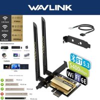 Wavlink AX210 WiFi 6E PCIe Card mạng Tri-Band 24GHz / 5GHz / 6GHz Bộ chuyển đổi không dây có Bluetooth 5.3