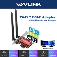 Wavlink BE8800 WiFi 7 PCIe Card mạng MU-MIMO Bộ chuyển đổi không dây có Bluetooth 5.4