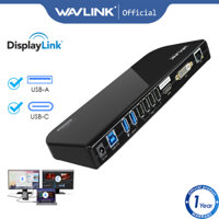 Wavlink Displaylink USB Universal Laptop Docking Station Màn hình Video kép DVI HDMI VGA Gigabit Ethernet Âm thanh Cổng USB cho Laptop / Ultrabook / PC