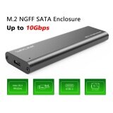 Wavlink USB C M.2 NGFF Ổ Cứng SATA to USB C SSD Caddy-Loại C Gen 2 tốc độ cao lên tới 10 Gbps với Thiết Kế Vỏ Nhôm bao gồm cả USB TYPE-C và USB 3.0 Dây Cáp LazadaMall