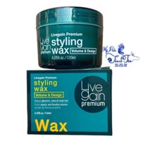 Wax mềm LiveGain Styling xanh tạo kiểu tóc nam 120ml ( New 2023 )