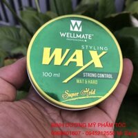 Wax vuốt tóc nam Wellmate Styling Strong Control 100ml (2026)
