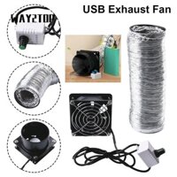 Way2top 1 Cái Hút Khói, Ống Thông Gió Không Khí Có Ống USB Quạt Hút, Tốc Độ Có Thể Điều Chỉnh Đơn Giản Mini Cửa Sổ Hút Phòng Tắm Nhà Bếp Công Nghiệp