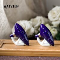 WAY2TOP 12 lỗ Ocarina, Blue Ceramic Zelda Ocarina of Time, Dễ dàng học âm thanh tự nhiên Sáo Alto C