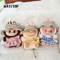 Way2top 4 Quần Áo Labubububu 17cm, Nhiều Màu Sắc Với Túi Đeo Ngang Áo Thun Kẻ Sọc Váy Phù Hợp Với, Quần Áo Hợp Thời Trang DIY Labububuxu Búp Bê Phụ Kiện Quà Tặng Trẻ Em