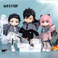 WAY2TOP Quần áo búp bê Cotton , Quần jean búp bê JP OB11 BJD, Phụ kiện búp bê Mini Quần jean Áo khoác ngoài trời Quần búp bê Cotton cho búp bê OB11