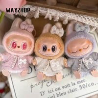 Way2top Quần áo búp bê thủ công, Quần áo búp bê Labubububupu Cotton POP MART, Bộ váy búp bê Macaron Labububupu bền bỉ ngồi và dự tiệc
