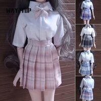 Way2top Váy quần áo Mini, Phụ kiện đồ chơi Váy đồng phục đại học phong cách đại học, Váy Mini nhiều màu búp bê JK cho búp bê 1 / 3 BJD 60cm