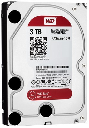 Ổ cứng HDD Western WD Caviar Red 3TB / 7200Rpm/ Cache 64MB/ SATA 3 (6.0 GB/s)