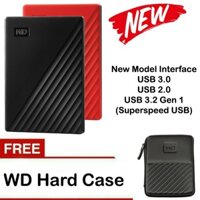 Wd MyPassport 2TB HDD Harddisk Harddisk Bên ngoài Eksternal