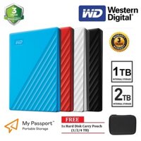 Wd Western Digital 2.5 "Ext HDD USB3.0 My Passport Storage Ổ cứng gắn ngoài 1TB 2TB