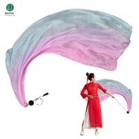WDFQW Wdfqw Cờ lụa Ruy băng màu Gradient Trình diễn khiêu vũ