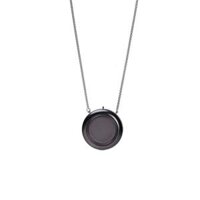 Wearable Necklace Air Purifier Portable Negative Ion Generator USB - Black